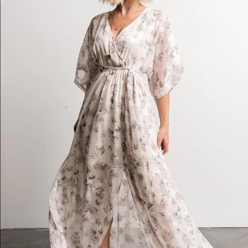 NWT Baltic born jacquard kimono maxi dress